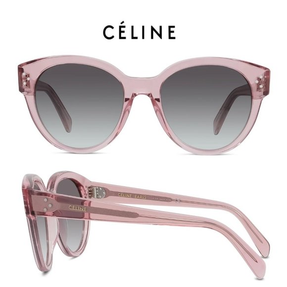 Celine Accessories New Celine Round Cat Eye Sunglasses In Shiny
